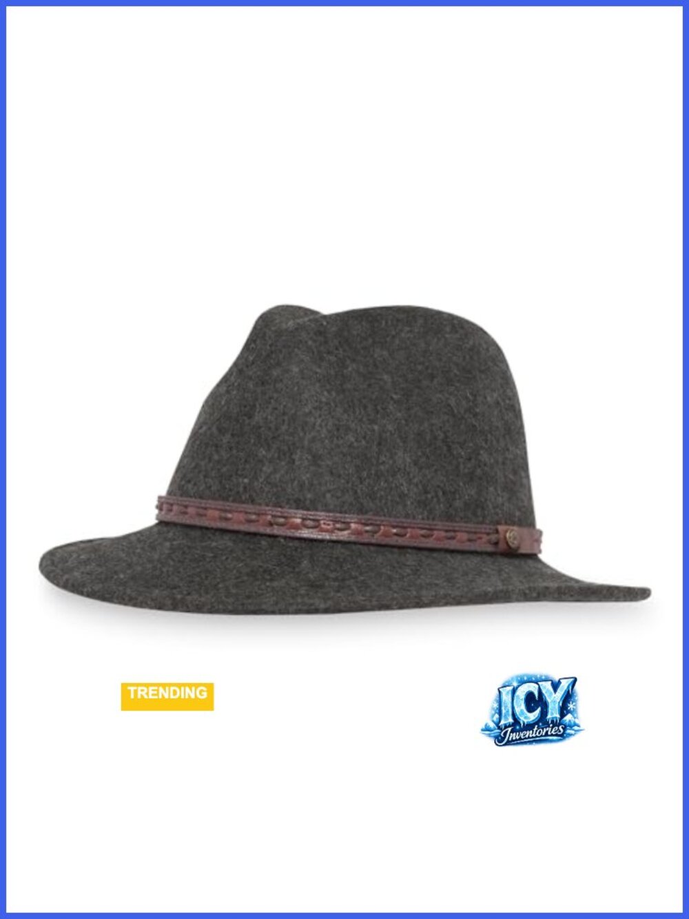 Wool Felt Fedora Sun Hat UPF 50+ Water Repellent Wide Brim Outdoor